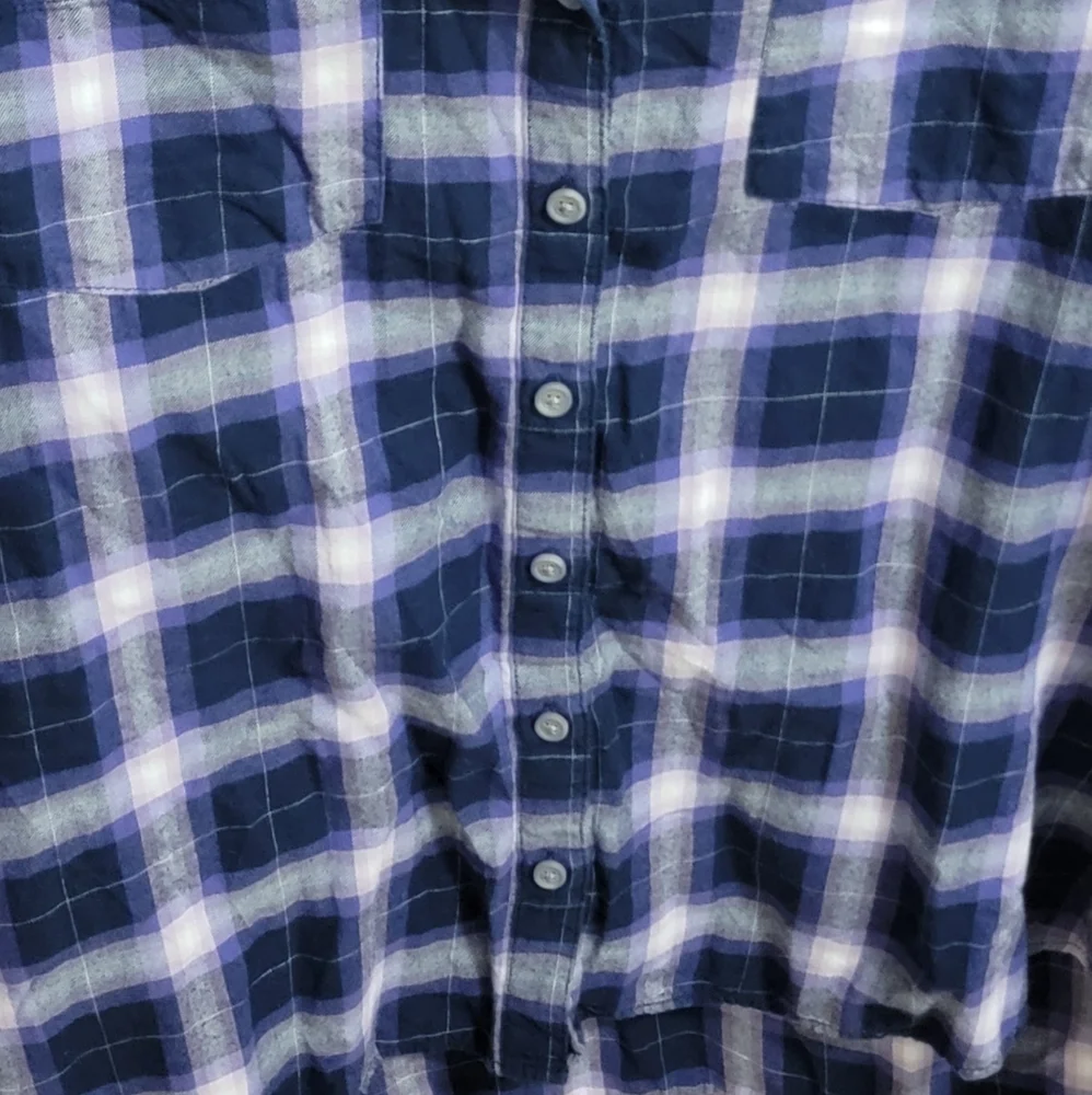 EUC - Sonoma Everyday Shirt - lightweight flannel Purple Size L - Picture 2 of 6